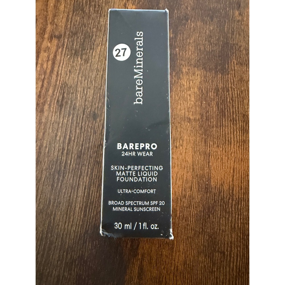 bareMinerals BAREPRO Matte Liquid Foundation Fair 17 Neutral SPF 20 1oz NIB